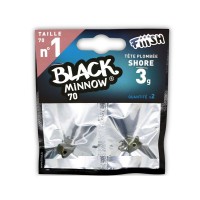 Fiiish Μολυβοκεφαλές Black Minnow No1 70mm