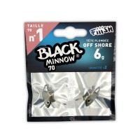 Fiiish Μολυβοκεφαλές Black Minnow No1 70mm