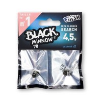 Fiiish Μολυβοκεφαλές Black Minnow No1 70mm