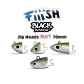 Fiiish Black Minnow Jig Heads No1 70mm