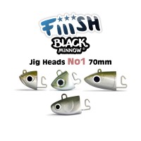Fiiish Μολυβοκεφαλές Black Minnow No1 70mm
