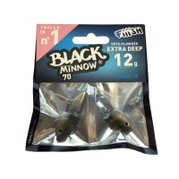 Fiiish Μολυβοκεφαλές Black Minnow No1 70mm