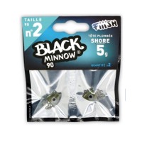 Fiiish Μολυβοκεφαλές Black Minnow No2 90mm