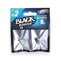 Fiiish Μολυβοκεφαλές Black Minnow No2 90mm