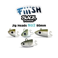 Fiiish Μολυβοκεφαλές Black Minnow No2 90mm