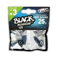 Fiiish Μολυβοκεφαλές Black Minnow No3 120mm