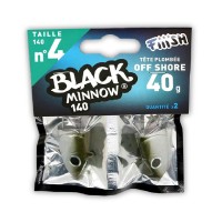 Fiiish Μολυβοκεφαλές Black Minnow No4 140mm