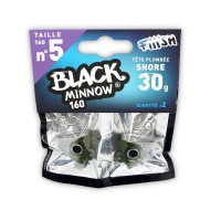 Fiiish Μολυβοκεφαλές Black Minnow No5 160mm