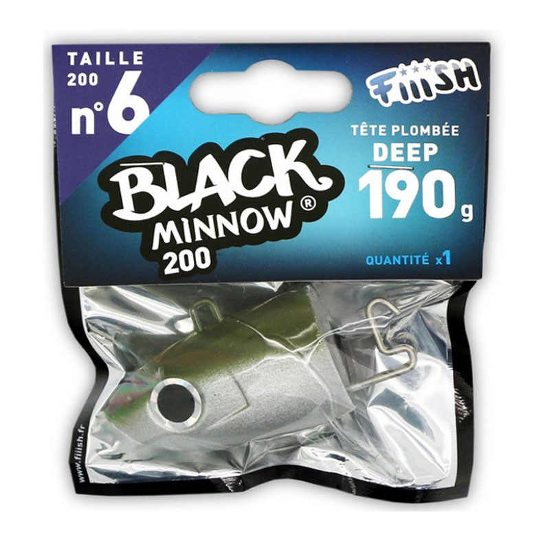 Fiiish Μολυβοκεφαλές Black Minnow No6 200mm