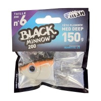 Fiiish Μολυβοκεφαλές Black Minnow No6 200mm