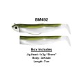 Fiiish Σιλικονούχα Black Minnow Combo No1 70mm