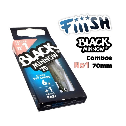 Fiiish Black Minnow Combo No1 70mm