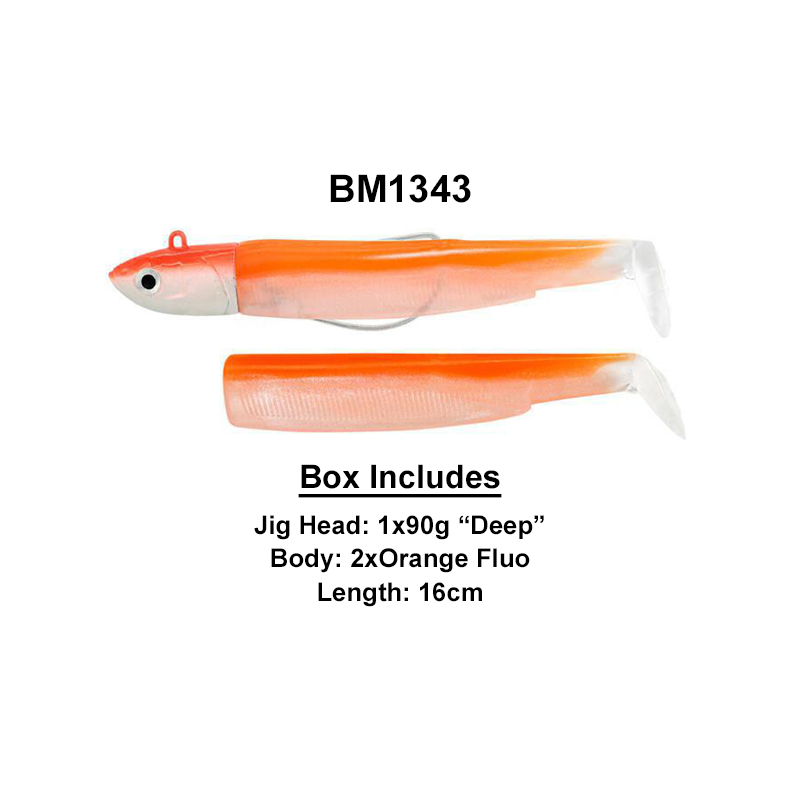 Fiiish Σιλικονούχα Black Minnow Combo No5 160mm