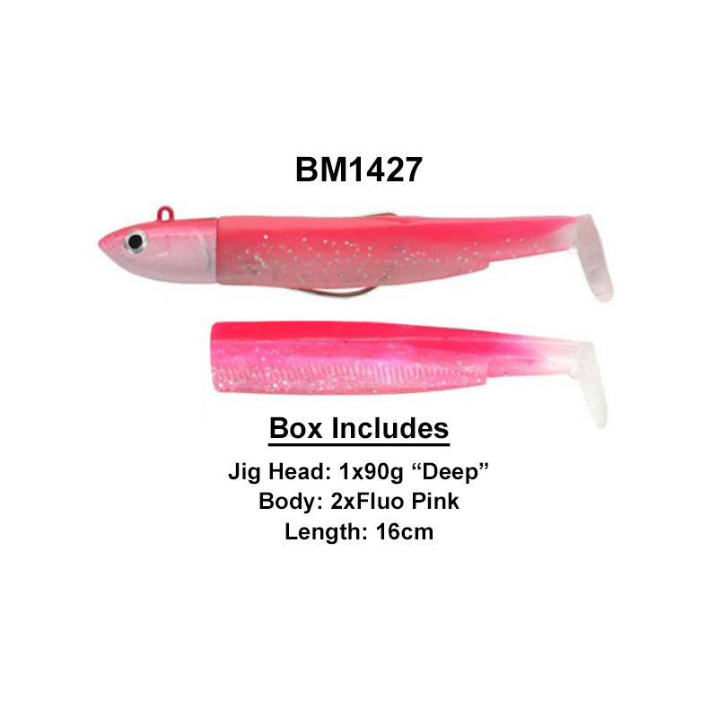 Fiiish Σιλικονούχα Black Minnow Combo No5 160mm