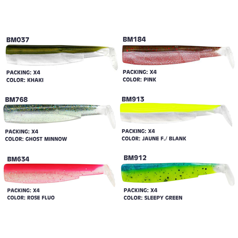 Fiiish Σιλικονούχα Σώματα Black Minnow No1 70mm