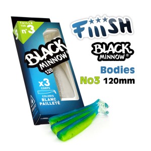 Fiiish Σιλικονούχα Σώματα Black Minnow No3 120mm