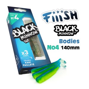 Fiiish Σιλικονούχα Σώματα Black Minnow No4 140mm