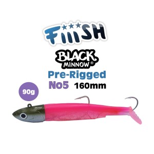 Fiiish Black Minnow No5 90g Pre-Rigged