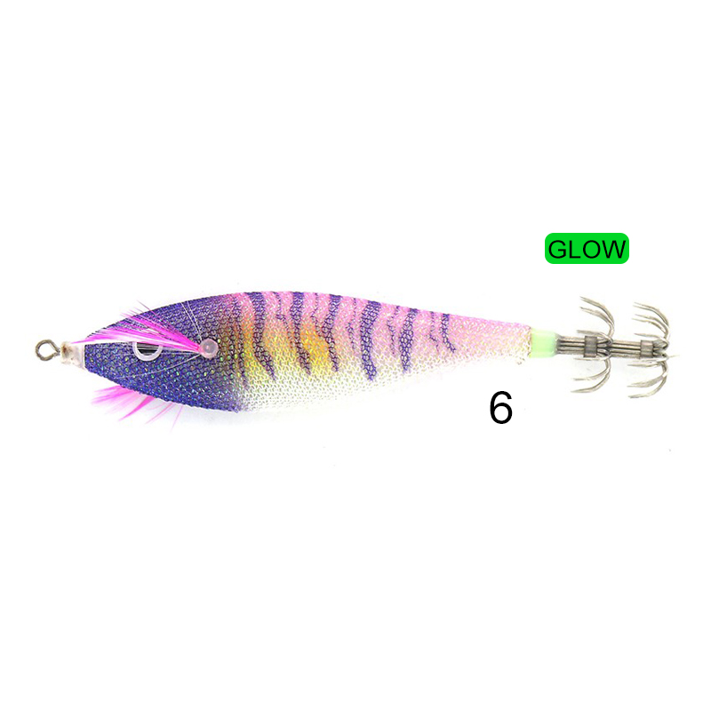 Cinnetic Squid Jig Tiger Glow