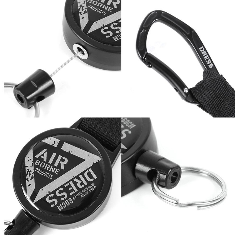 Dress Carabiner Pin-On Reel