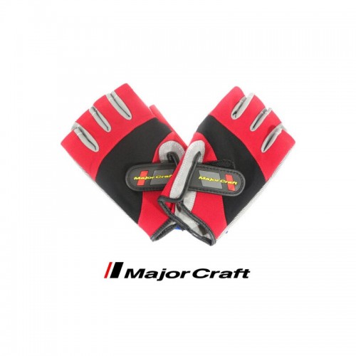 Major Craft Fishing Gloves MCFG-5 Red/Black