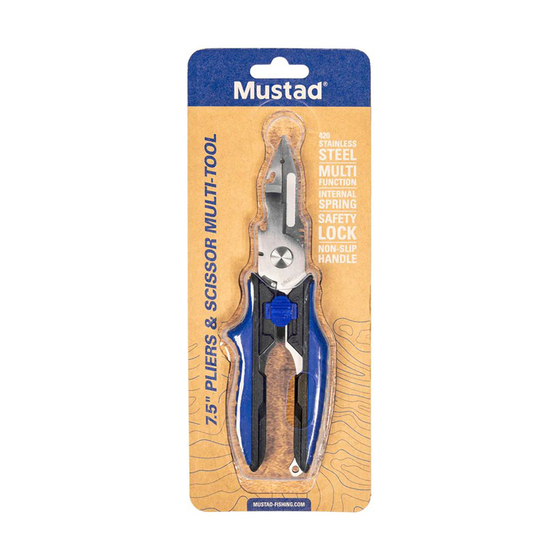Mustad 7.5" Multi Pliers & Scissors MTP-075-MPS Mustad 7.5" Multi Pliers & Scissors MTP-075-MPS
