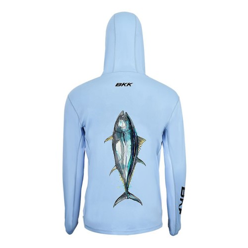 BKK Long Sleeve Performance Shirt Light Blue New (Tuna)