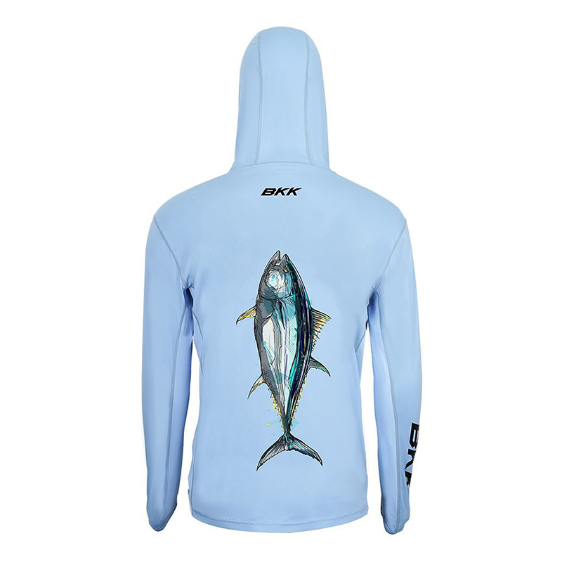 BKK Long Sleeve Performance Shirt Light Blue New (Tuna)