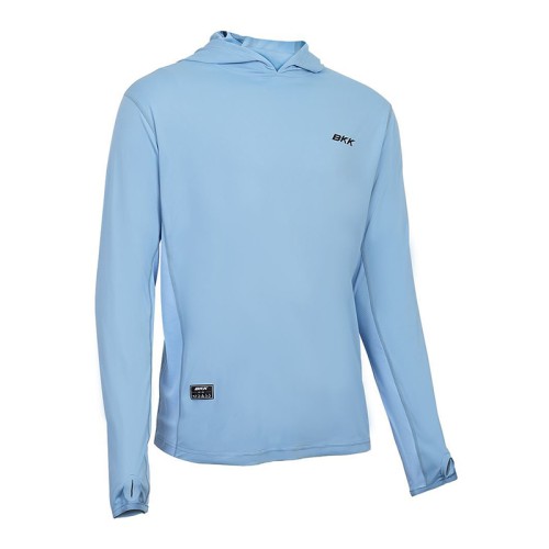 BKK Hooded Long Sleeve Performance Shirt - Brand Values Light Blue (GT)