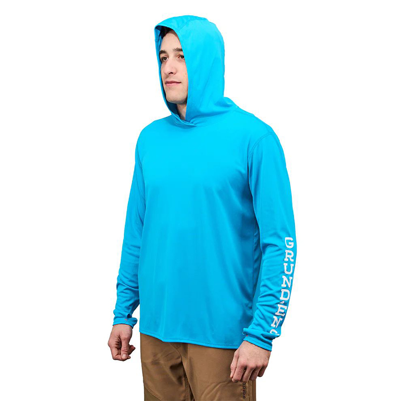 Grundens Tough Sun Hoodie Azure