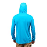 Grundens Tough Sun Hoodie Azure