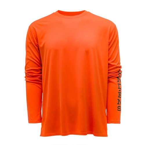Grundens Tough Sun Crew Red Orange