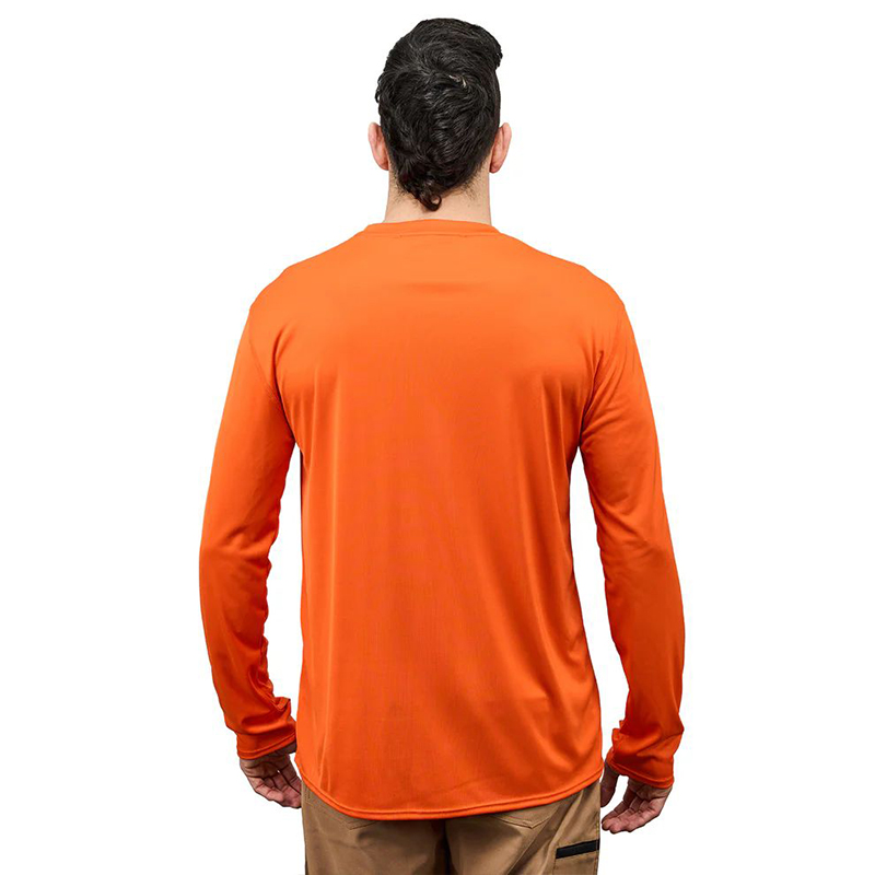Grundens Tough Sun Crew Red Orange