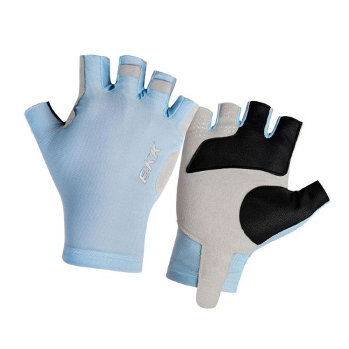 BKK Flamingo Half-Finger Gloves Light Blue