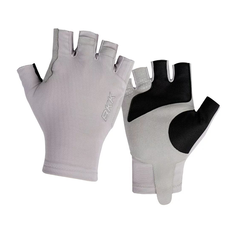 BKK Flamingo Half-Finger Gloves Light Grey BKK Flamingo Half-Finger Gloves Light Grey