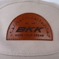 BKK Five Panel Hat Logo Beige