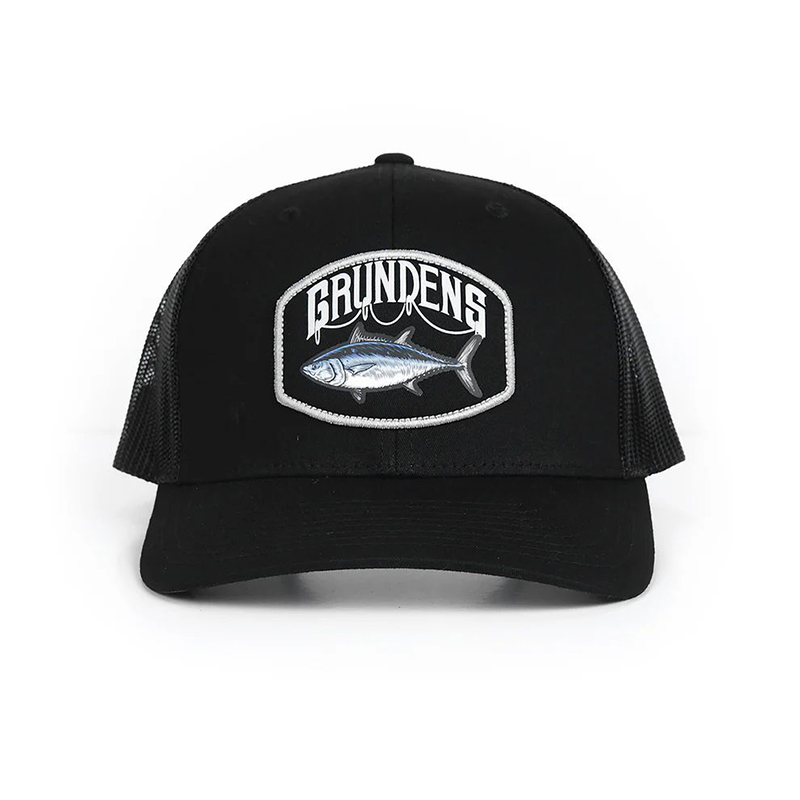Grundens Bluefin Tuna Trucker Hat Solid Black Grundens Bluefin Tuna Trucker Hat Solid Black