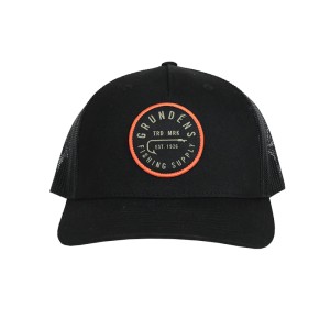 Grundens Hook Trucker Hat Solid Black