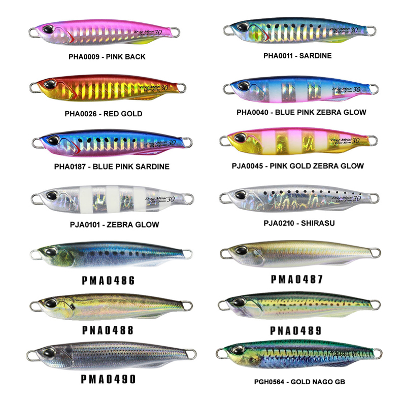 Duo Drag Metal Cast Super Slim 30g – Esche Metalliche Per Pesca – PH A0009 Pink Back