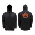 Grundens Displacement DWR Hoodie Logo Anchor Black