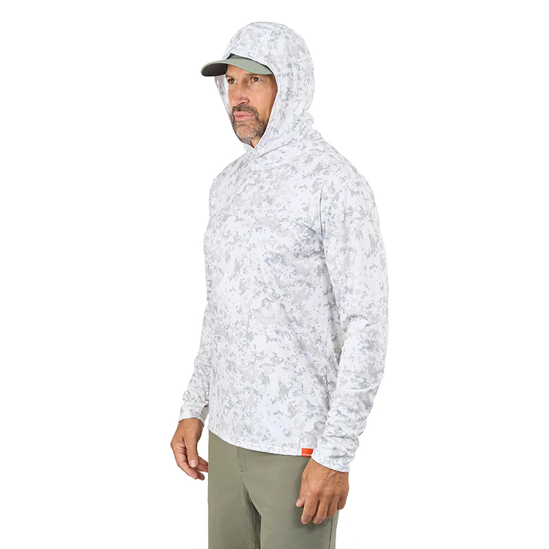 Grundens Tough Sun Masked Hoodie Squall Camo
